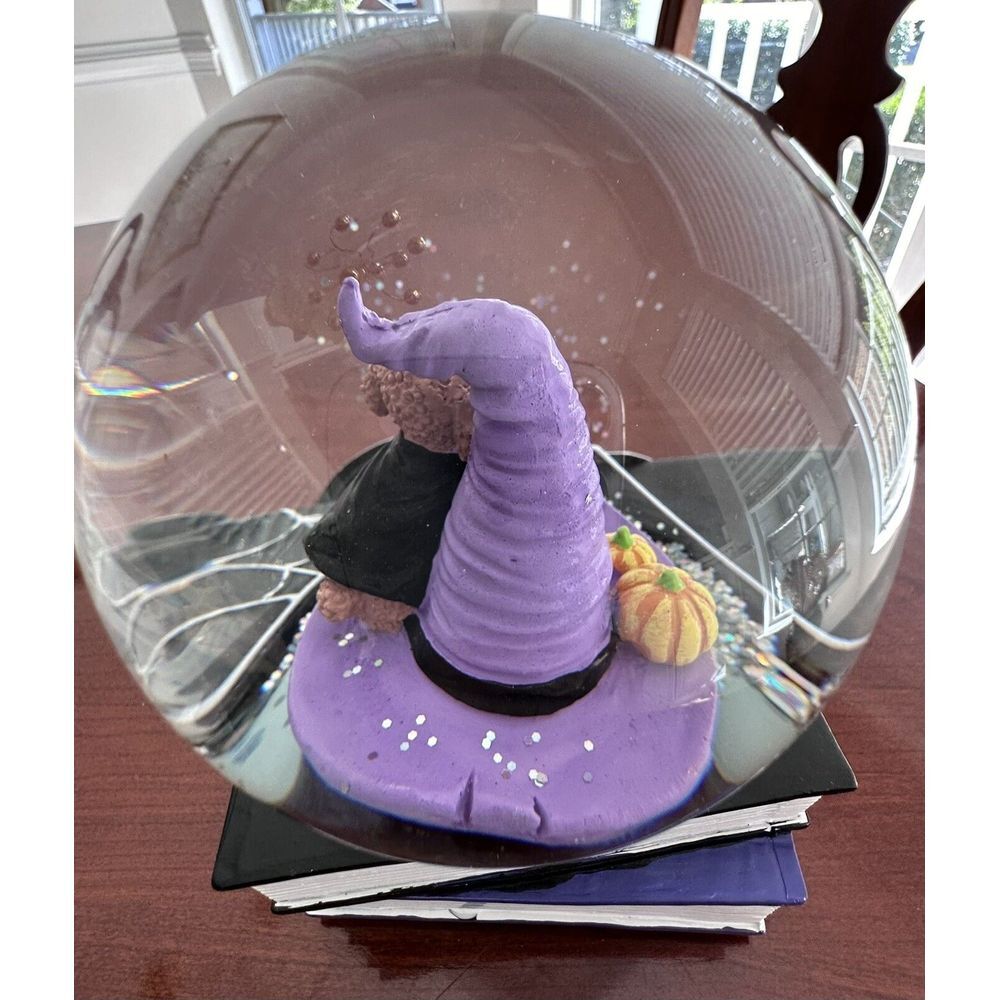 Martha Stewart Halloween‎ 12" Crystal Musical DogGlobe Pumpkin NEW Selling FAST! - Picture 7 of 8